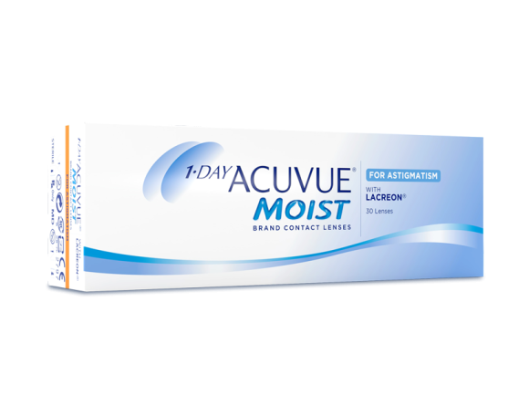 1-DAY ACUVUE® MOIST for ASTIGMATISM (left)