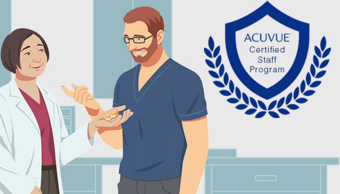Expand your eye health knowledge with the ACUVUE® Certified Staff Program